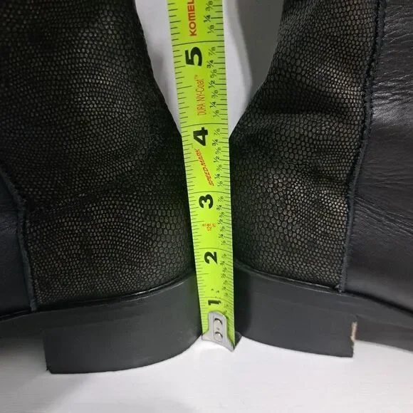 Sesto Meucci Leather Riding Slouchy Knee High Phyton Print Gothic Boots Size 7 - Picture 12 of 15